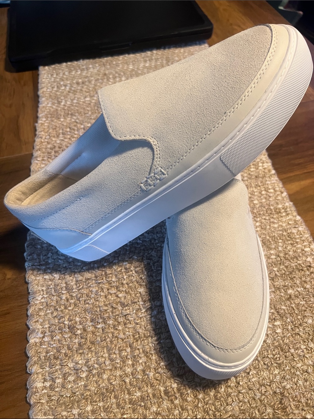 UGG Womens Slip-On Shoes in Light Beige Suede